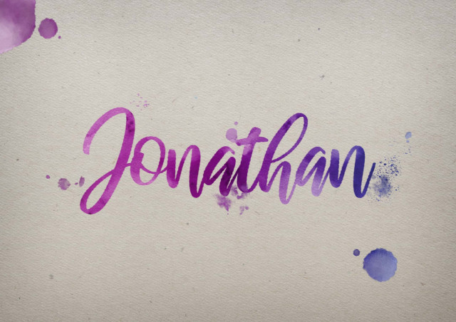 Free photo of Jonathan Watercolor Name DP