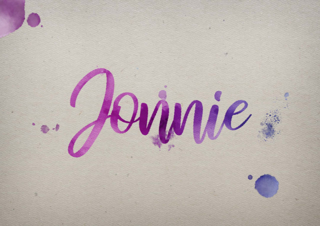 Free photo of Jonnie Watercolor Name DP