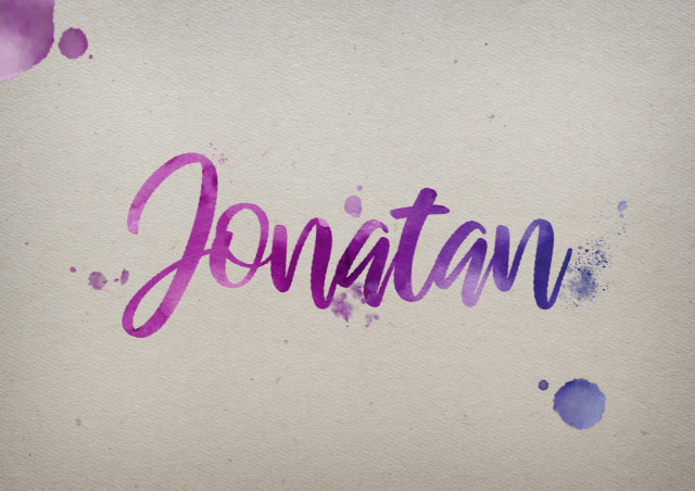 Free photo of Jonatan Watercolor Name DP