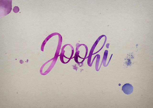 Free photo of Joohi Watercolor Name DP