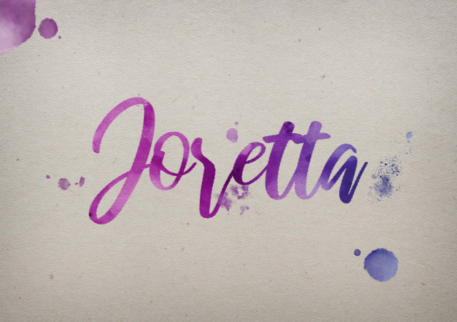 Free photo of Joretta Watercolor Name DP