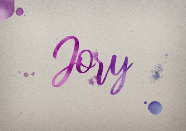 Free photo of Jory Watercolor Name DP