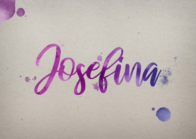 Free photo of Josefina Watercolor Name DP