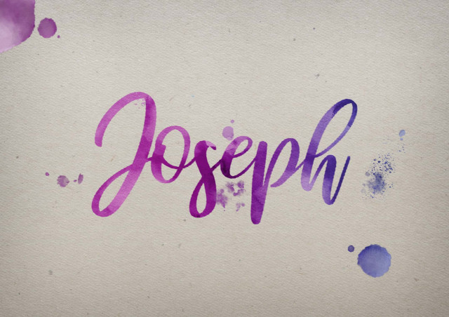 Free photo of Joseph Watercolor Name DP