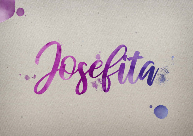 Free photo of Josefita Watercolor Name DP