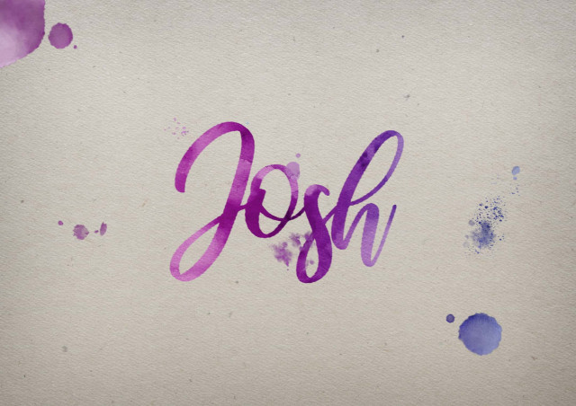 Free photo of Josh Watercolor Name DP