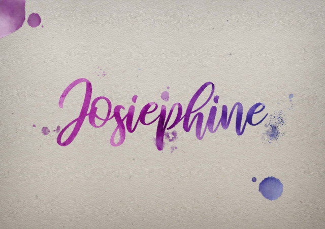Free photo of Josiephine Watercolor Name DP