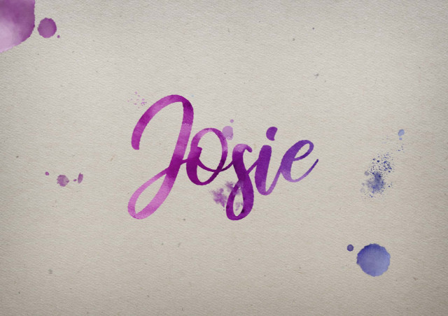 Free photo of Josie Watercolor Name DP