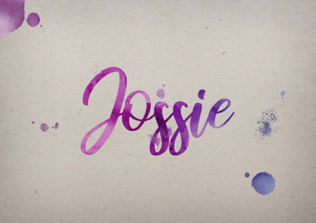 Free photo of Jossie Watercolor Name DP