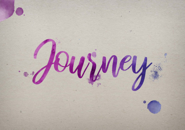Free photo of Journey Watercolor Name DP