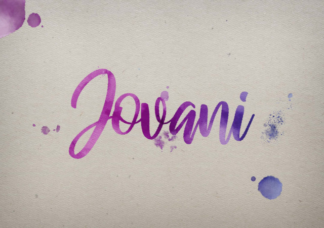 Free photo of Jovani Watercolor Name DP