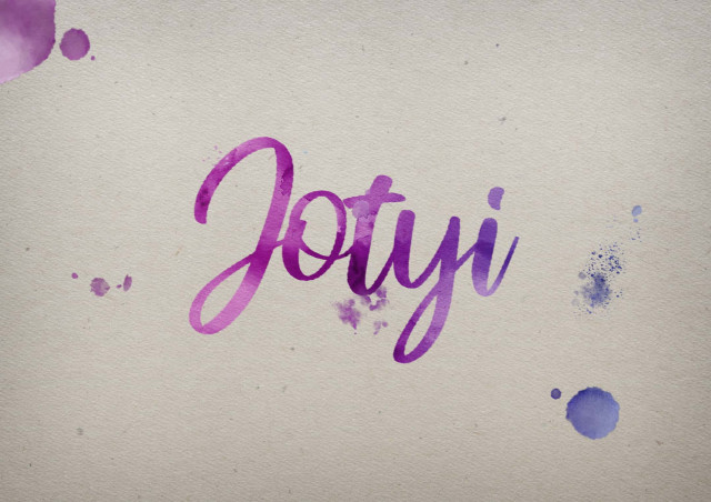 Free photo of Jotyi Watercolor Name DP