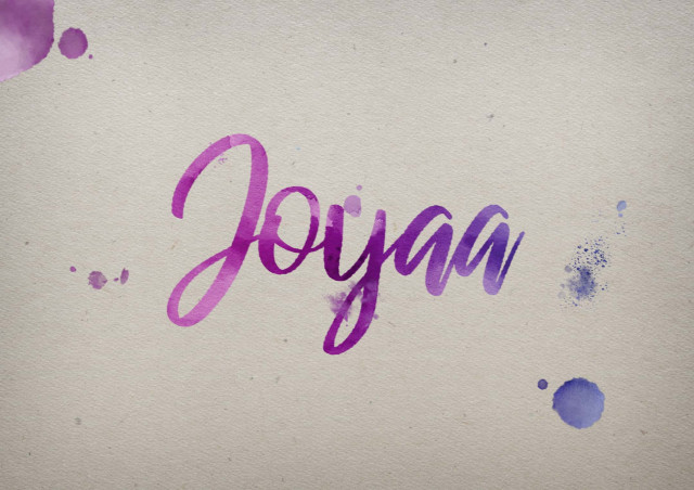 Free photo of Joyaa Watercolor Name DP