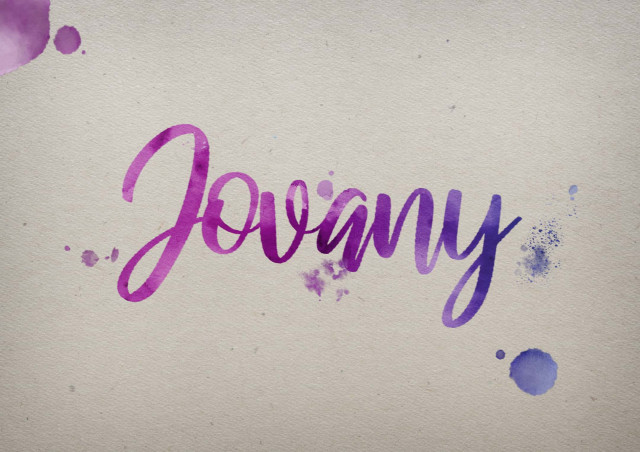 Free photo of Jovany Watercolor Name DP