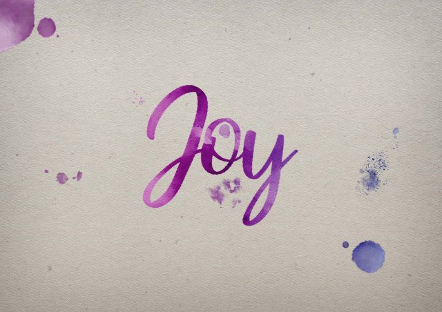 Free photo of Joy Watercolor Name DP