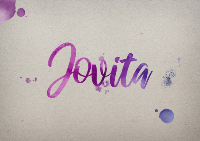 Free photo of Jovita Watercolor Name DP