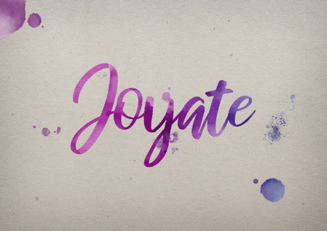 Free photo of Joyate Watercolor Name DP
