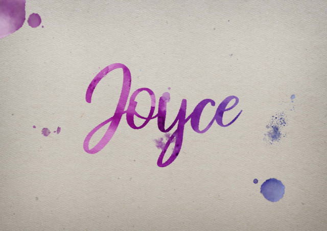 Free photo of Joyce Watercolor Name DP
