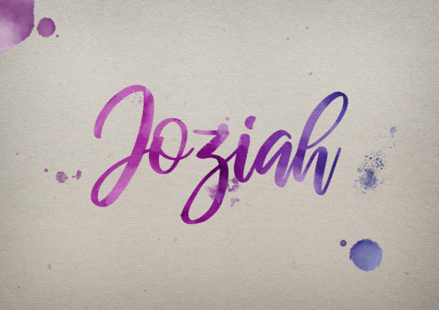 Free photo of Joziah Watercolor Name DP