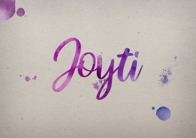 Free photo of Joyti Watercolor Name DP