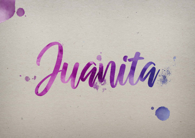 Free photo of Juanita Watercolor Name DP