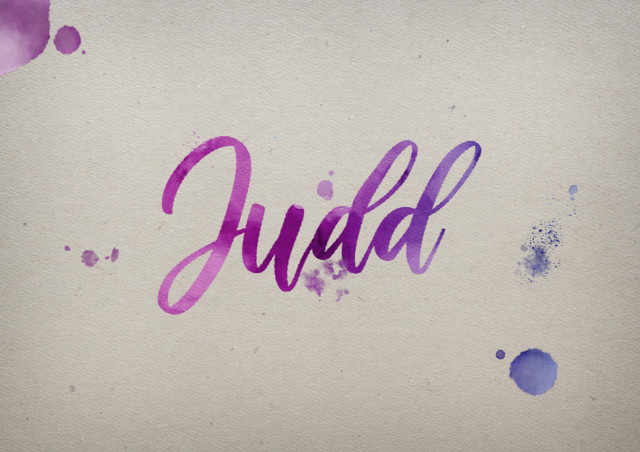Free photo of Judd Watercolor Name DP