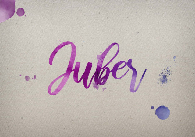 Free photo of Juber Watercolor Name DP