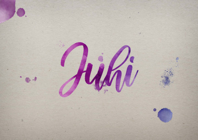 Free photo of Juhi Watercolor Name DP