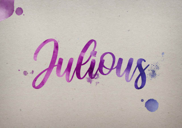 Free photo of Julious Watercolor Name DP