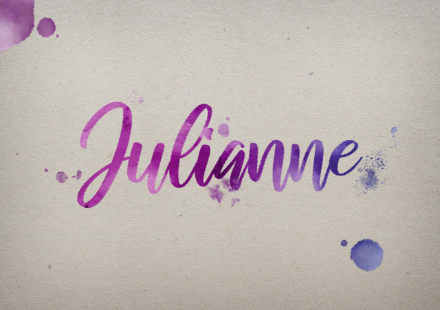 Free photo of Julianne Watercolor Name DP