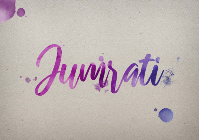 Free photo of Jumrati Watercolor Name DP