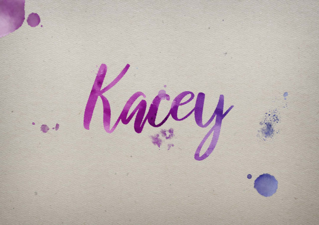 Free photo of Kacey Watercolor Name DP