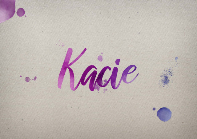 Free photo of Kacie Watercolor Name DP