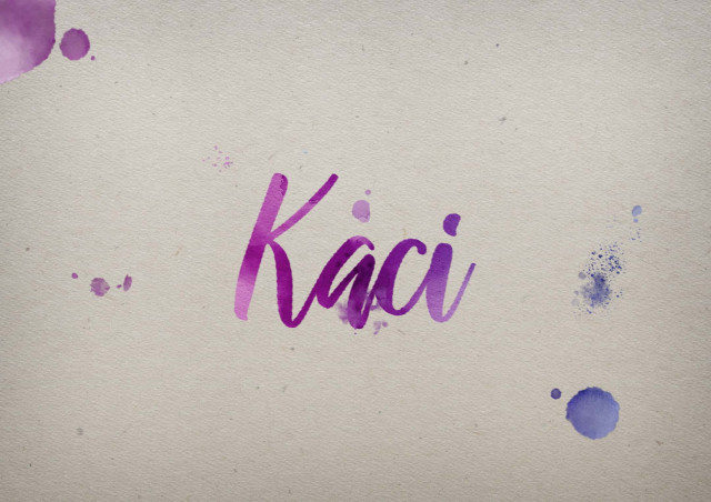 Free photo of Kaci Watercolor Name DP