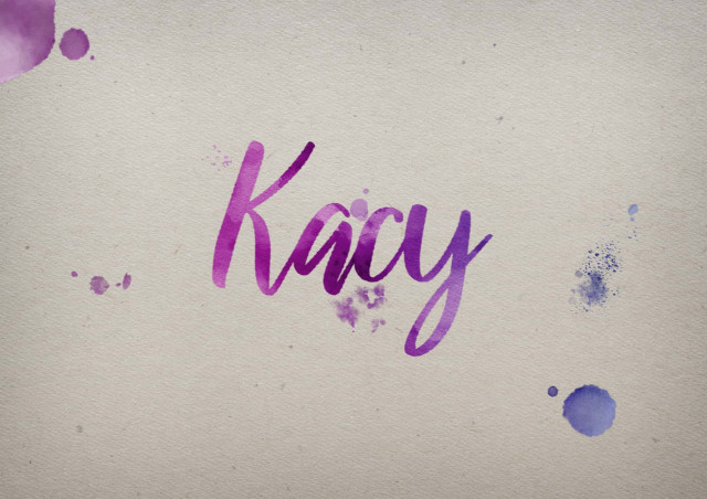 Free photo of Kacy Watercolor Name DP