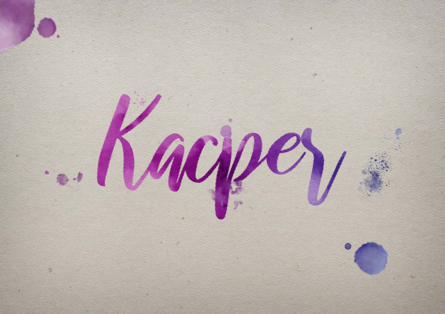 Free photo of Kacper Watercolor Name DP