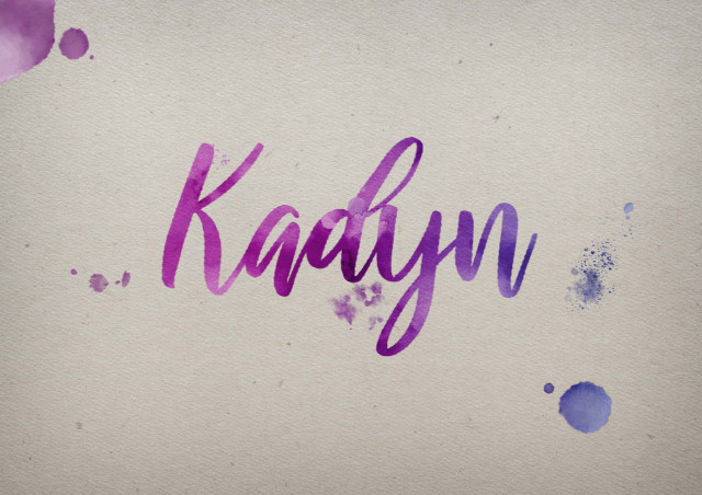 Free photo of Kadyn Watercolor Name DP