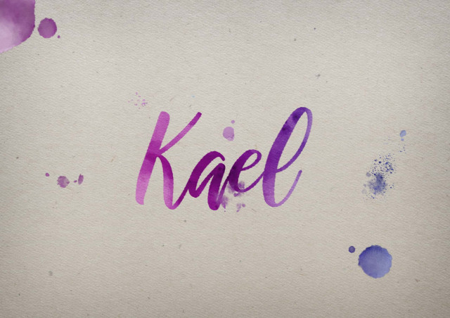 Free photo of Kael Watercolor Name DP