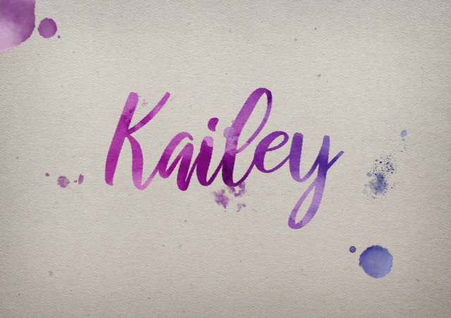 Free photo of Kailey Watercolor Name DP