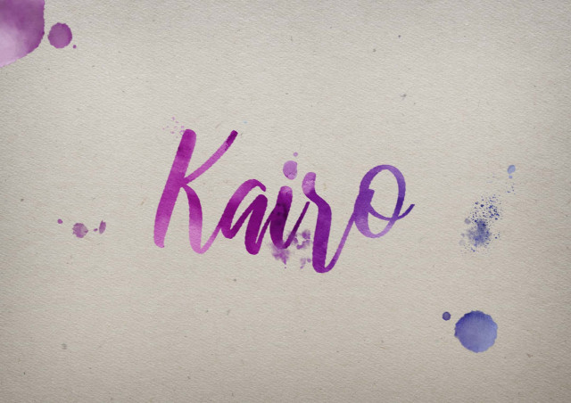 Free photo of Kairo Watercolor Name DP