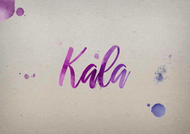 Free photo of Kala Watercolor Name DP
