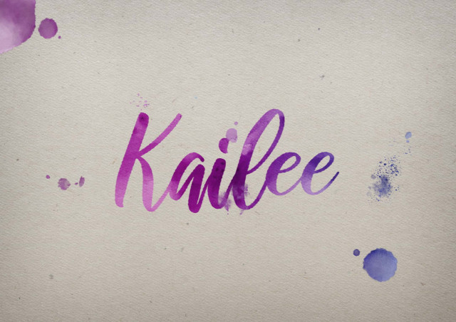 Free photo of Kailee Watercolor Name DP