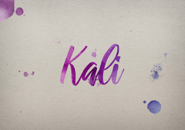 Free photo of Kali Watercolor Name DP
