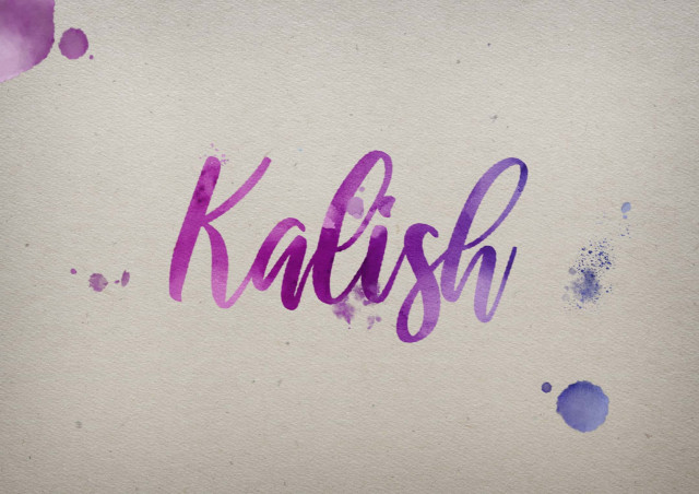 Free photo of Kalish Watercolor Name DP