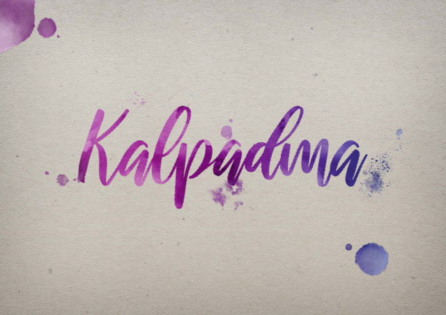 Free photo of Kalpadma Watercolor Name DP