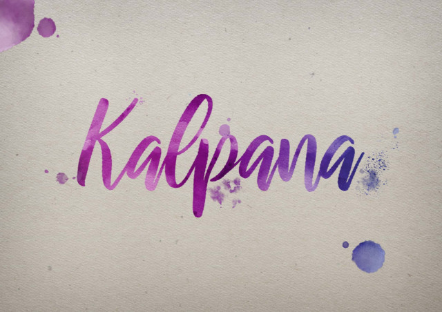 Free photo of Kalpana Watercolor Name DP