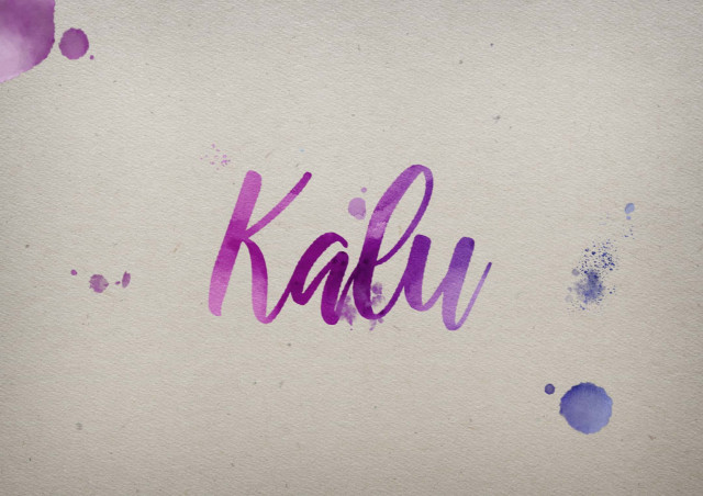 Free photo of Kalu Watercolor Name DP