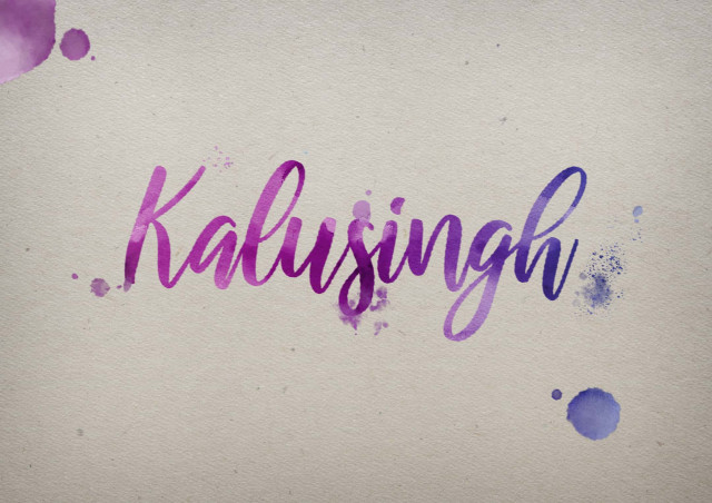 Free photo of Kalusingh Watercolor Name DP