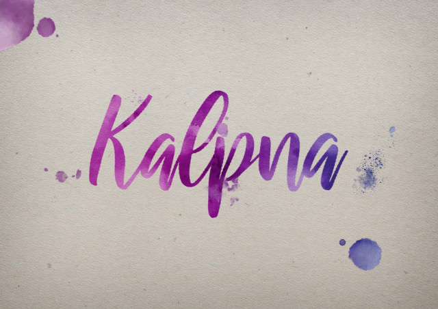 Free photo of Kalpna Watercolor Name DP
