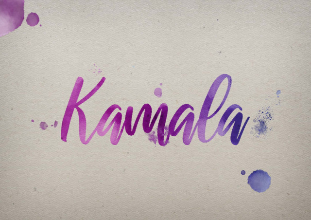 Free photo of Kamala Watercolor Name DP